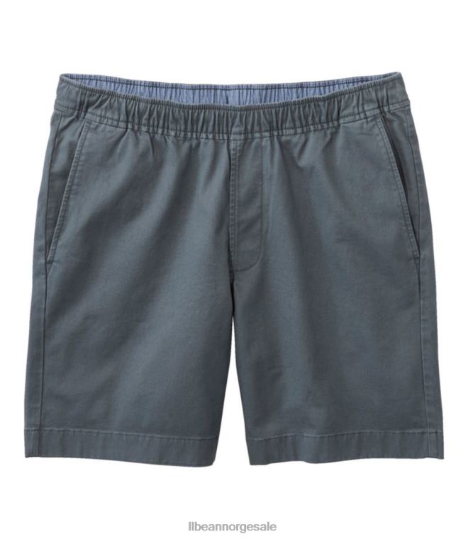 menn lakewashed stretch khaki shorts 24VDH3133 L.L.Bean klær stormgrå