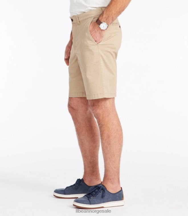 menn lakewashed stretch khaki shorts 24VDH5749 L.L.Bean klær antikk hvit