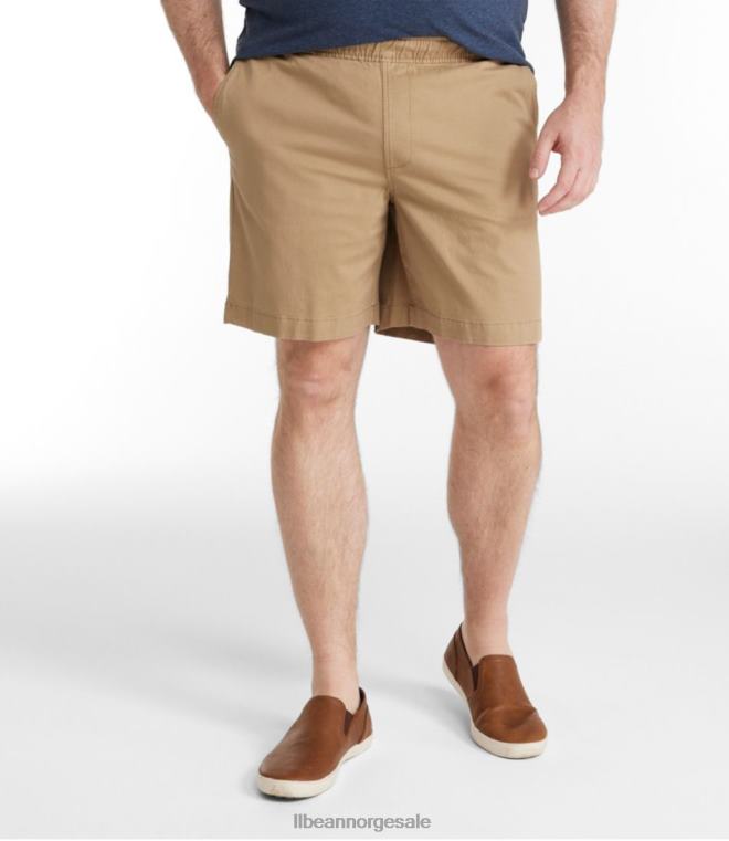 menn lakewashed stretch khaki shorts 24VDH6947 L.L.Bean klær antikk hvit