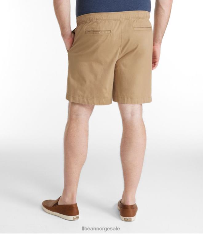 menn lakewashed stretch khaki shorts 24VDH6947 L.L.Bean klær antikk hvit