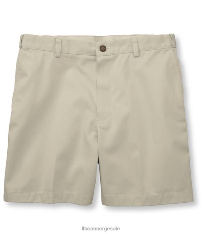 menn rynkefri chino-shorts 24VDH256 L.L.Bean x Double L klær kaki