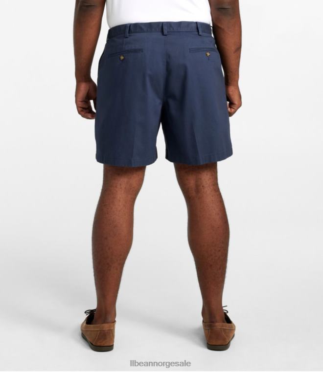 menn rynkefri chino-shorts 24VDH256 L.L.Bean x Double L klær kaki