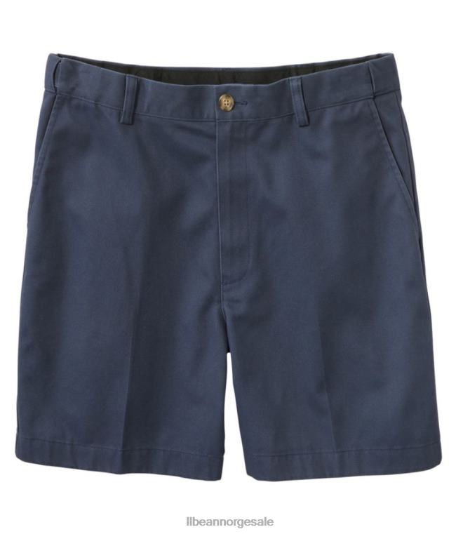 menn rynkefri chino-shorts 24VDH3090 L.L.Bean x Double L klær karbon marine