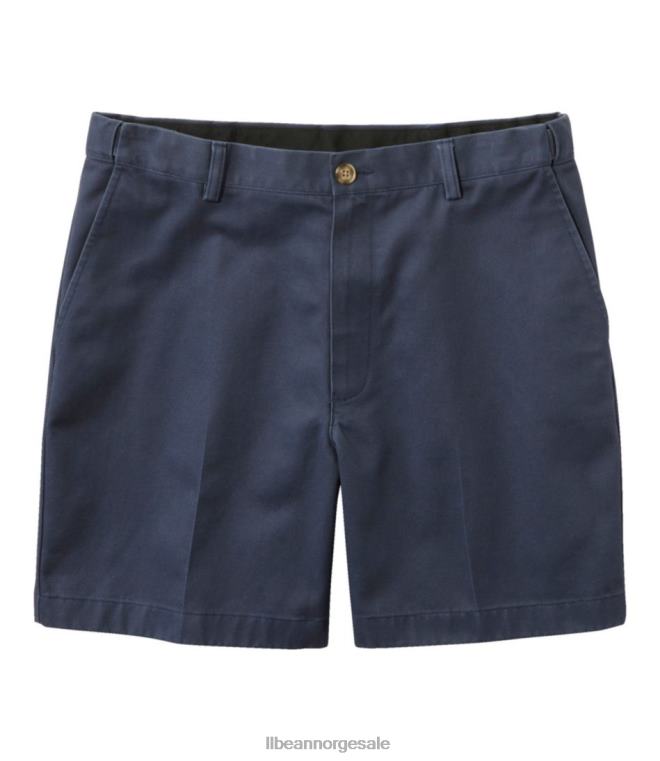 menn rynkefri chino-shorts 24VDH3145 L.L.Bean x Double L klær karbon marine