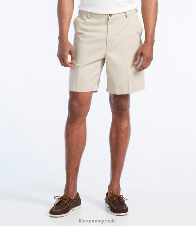 menn rynkefri chino-shorts 24VDH4703 L.L.Bean x Double L klær mørk kaki