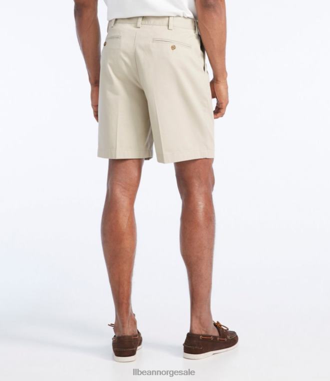 menn rynkefri chino-shorts 24VDH4703 L.L.Bean x Double L klær mørk kaki