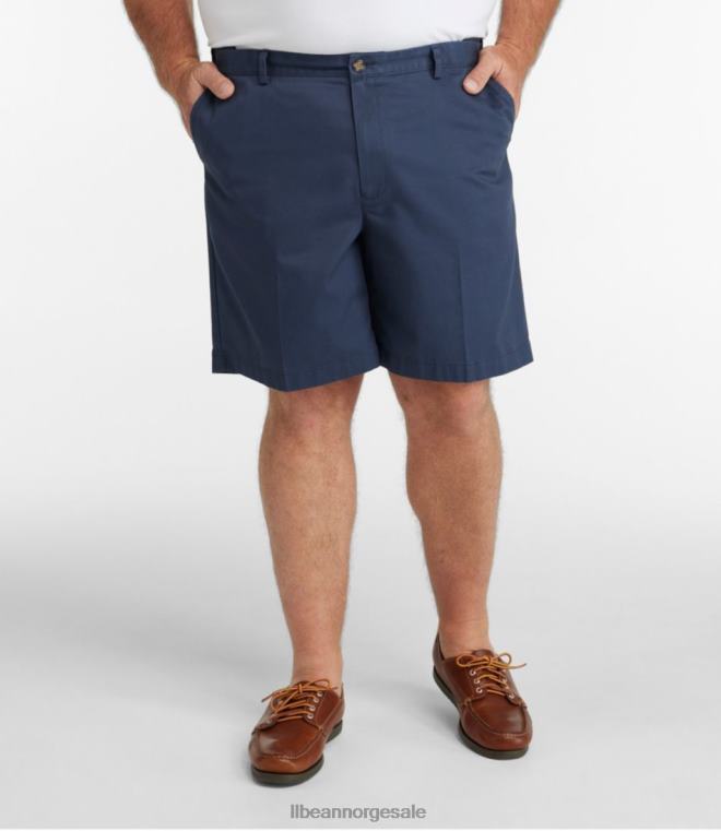 menn rynkefri chino-shorts 24VDH4703 L.L.Bean x Double L klær mørk kaki
