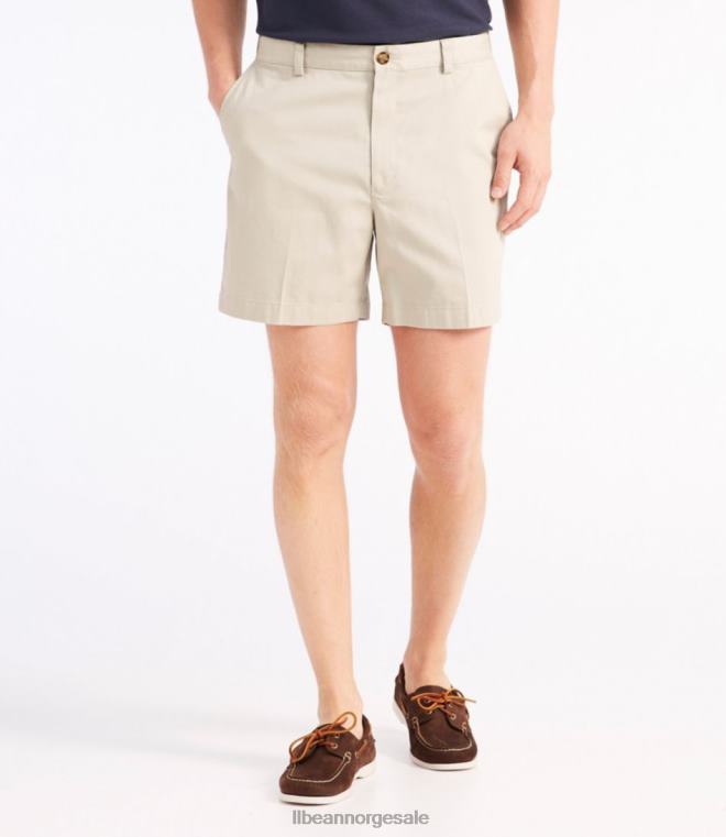 menn rynkefri chino-shorts 24VDH4751 L.L.Bean x Double L klær mørk kaki