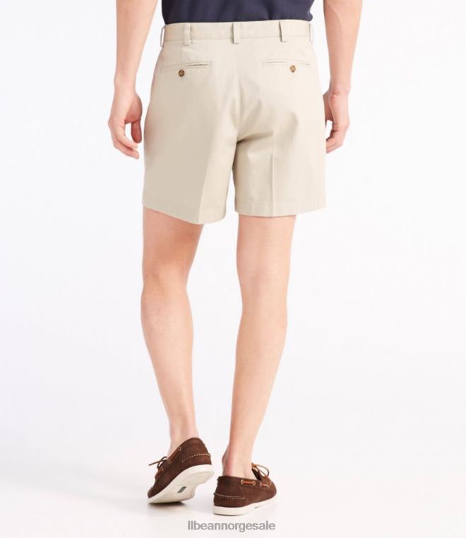 menn rynkefri chino-shorts 24VDH4751 L.L.Bean x Double L klær mørk kaki