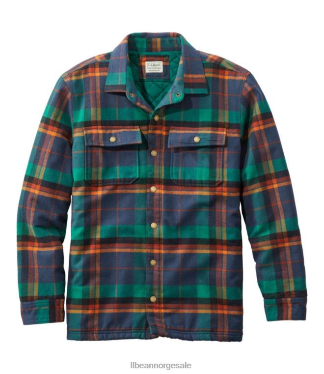 menn primaloft fôret gemseskjorte jac 24VDH3572 L.L.Bean klær canyon rust