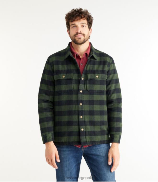 menn primaloft fôret gemseskjorte jac 24VDH783 L.L.Bean klær rødvin