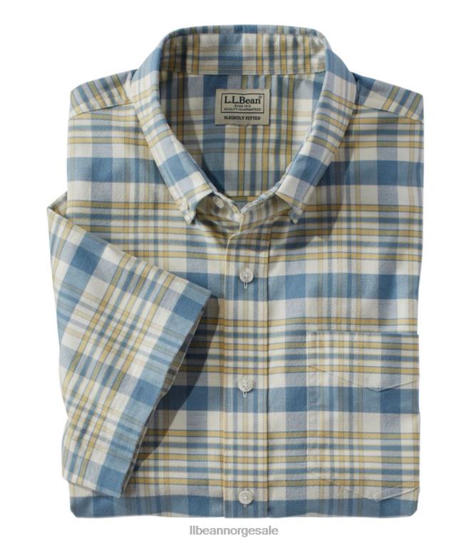 menn komfort stretch oxford 24VDH234 L.L.Bean klær vanilje