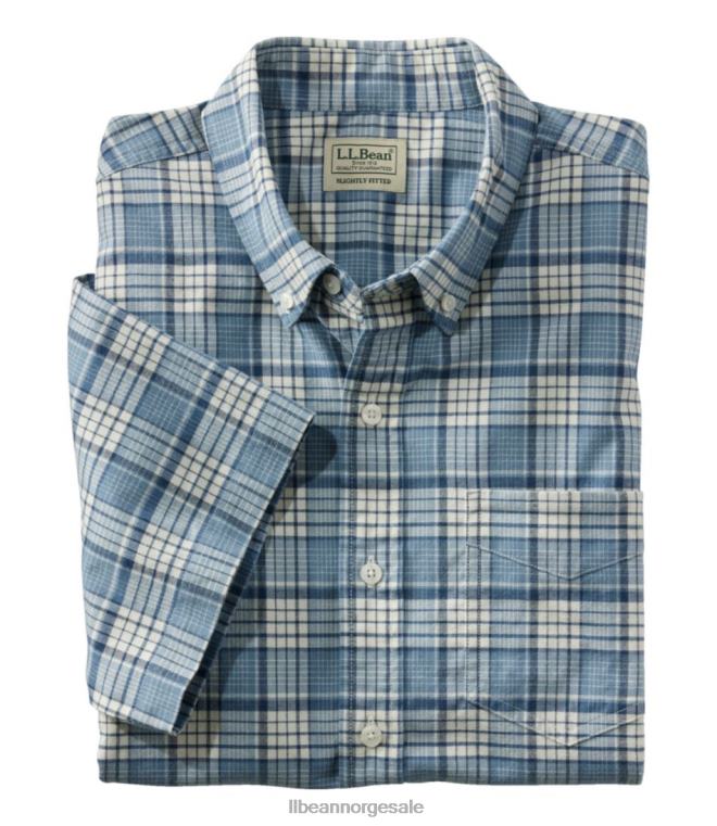 menn komfort stretch oxford 24VDH3123 L.L.Bean klær Bayside blå