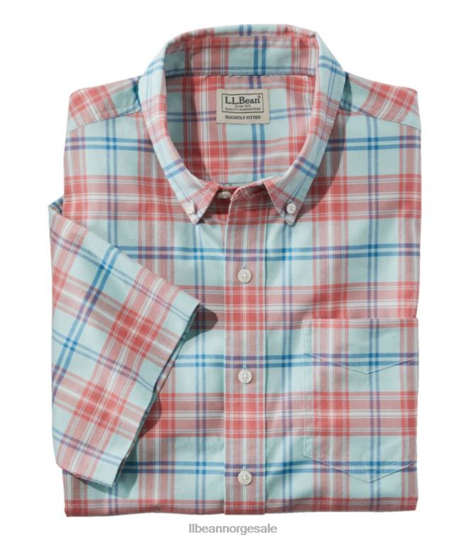 menn komfort stretch oxford 24VDH6498 L.L.Bean klær mineralrød