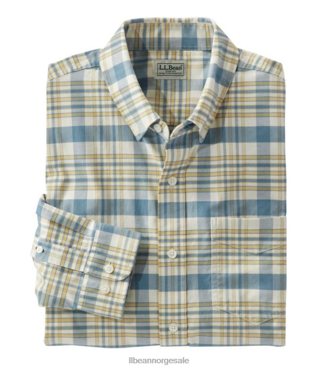 menn komfort stretch oxford skjorte 24VDH321 L.L.Bean klær vanilje
