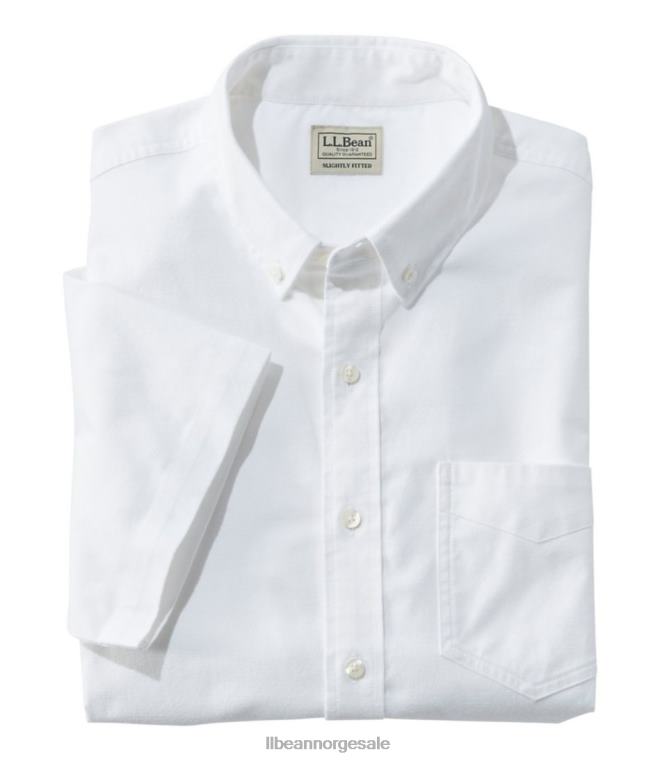 menn komfort stretch oxford skjorte 24VDH3258 L.L.Bean klær hvit