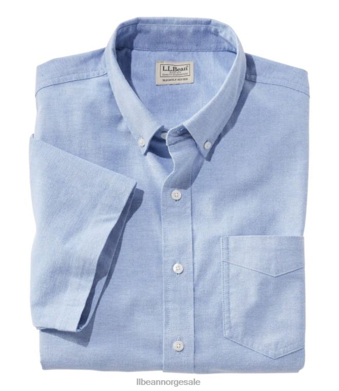 menn komfort stretch oxford skjorte 24VDH377 L.L.Bean klær lett kobolt