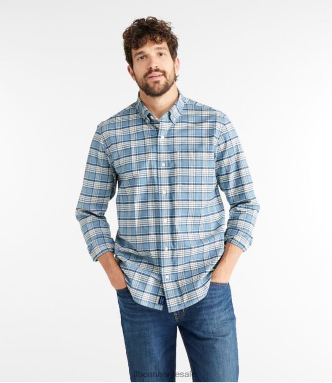 menn komfort stretch oxford skjorte 24VDH5837 L.L.Bean klær skumring