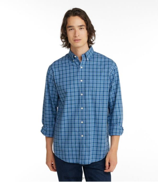 menn rynkefri kennebunk sportsskjorte 24VDH3006 L.L.Bean klær Morgan