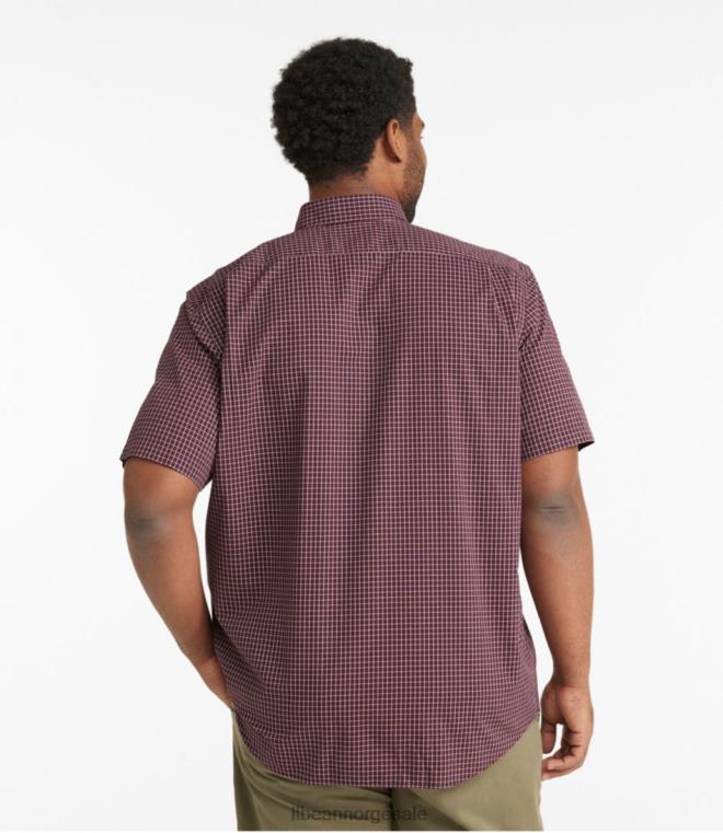 menn rynkefri kennebunk sportsskjorte 24VDH6623 L.L.Bean klær dyp turkis