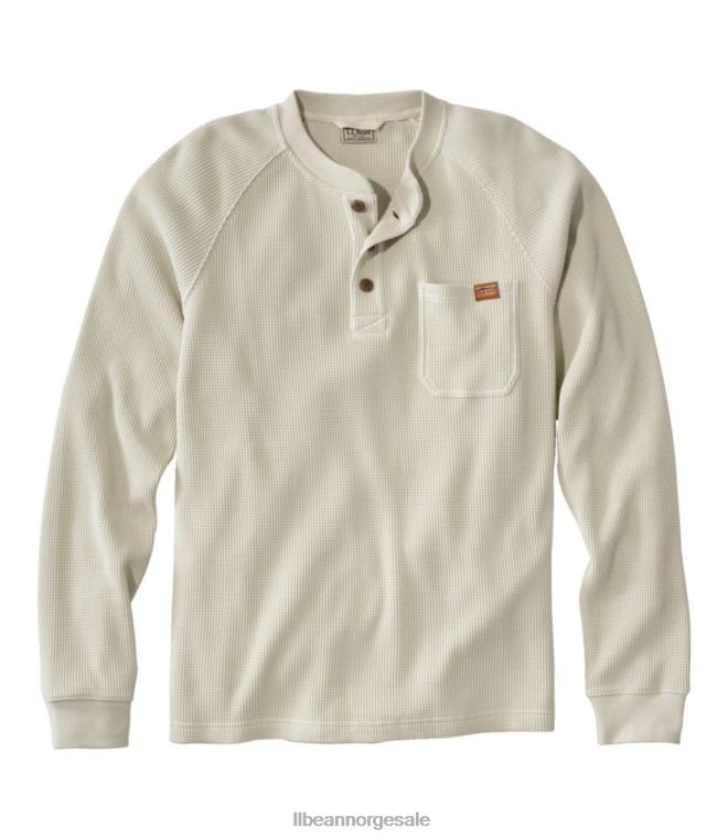 menn bønnebygget vaffel henley 24VDH4926 L.L.Bean klær sølvbjørkelyng