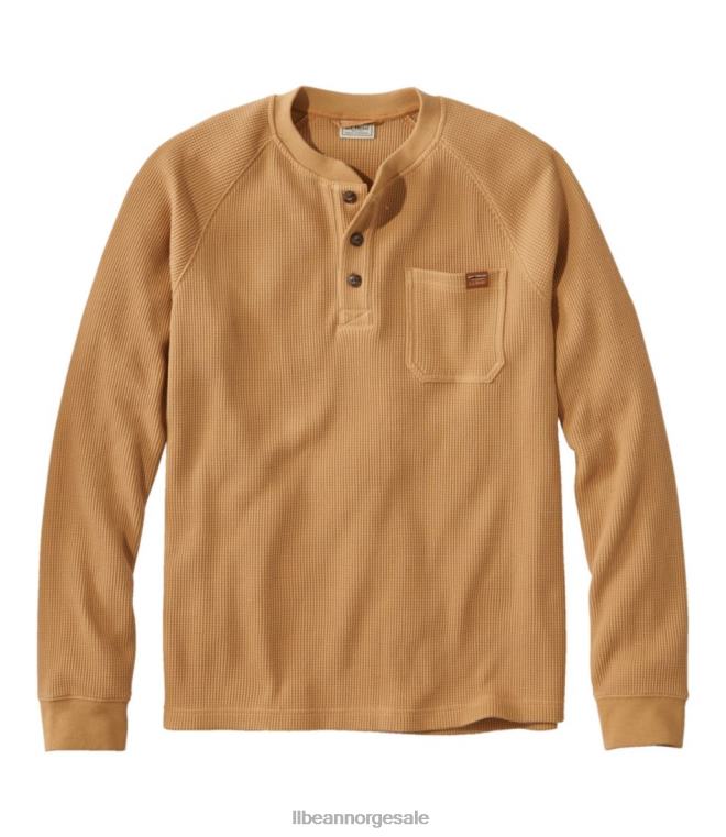 menn bønnebygget vaffel henley 24VDH497 L.L.Bean klær bygg