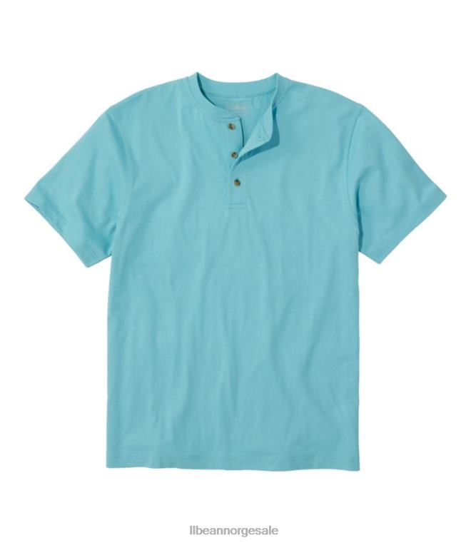 menn bekymringsløs unshrinkable t-skjorte 24VDH4620 L.L.Bean klær hav aqua