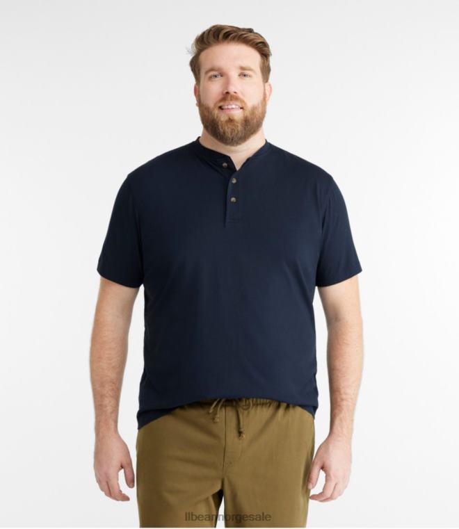 menn bekymringsløs unshrinkable t-skjorte 24VDH57 L.L.Bean klær mørk breton rød