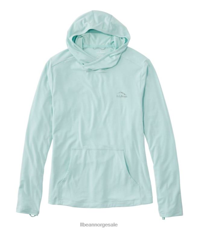 menn tropicwear komfort hettegenser 24VDH1285 L.L.Bean klær blek turkis