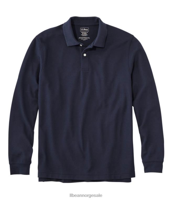 menn premium polo 24VDH251 L.L.Bean x Double L klær klassisk marine