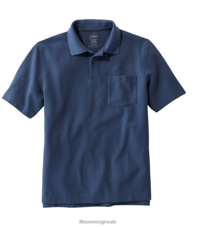 menn premium polo 24VDH2999 L.L.Bean x Double L klær vintage indigo