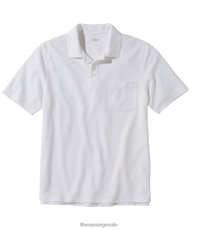 menn premium polo 24VDH7288 L.L.Bean x Double L klær hvit