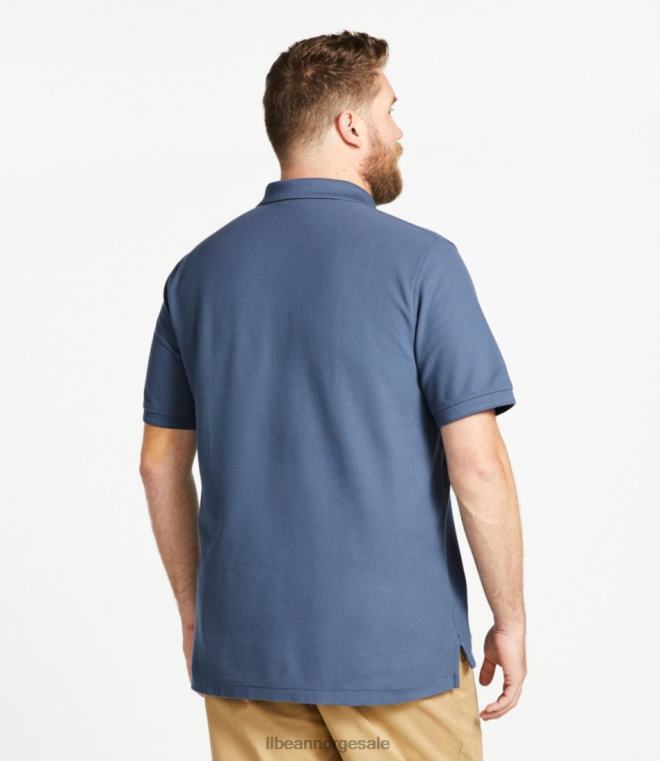 menn premium polobånd 24VDH6880 L.L.Bean x Double L klær nautisk rød