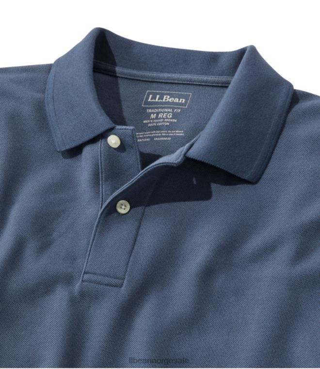 menn premium polobånd 24VDH6880 L.L.Bean x Double L klær nautisk rød