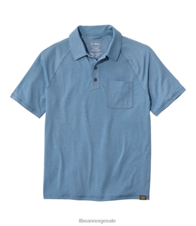 menn solsmart polo til hverdags 24VDH3117 L.L.Bean klær Bayside blå