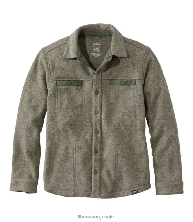menn genser fleeceskjorte jac 24VDH4947 L.L.Bean klær eukalyptus