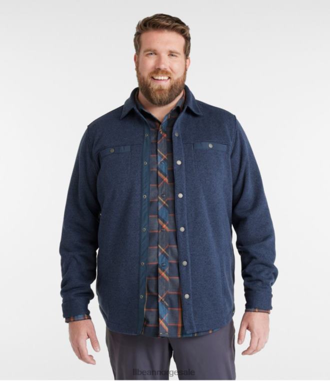menn genser fleeceskjorte jac 24VDH4947 L.L.Bean klær eukalyptus