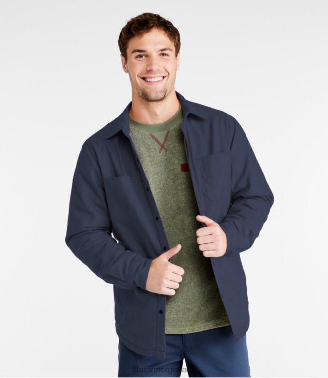 menn katahdin ytelse flanell skjorte-jakke 24VDH3406 L.L.Bean klær sjøgrønn