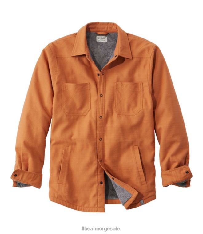 menn katahdin ytelse flanell skjorte-jakke 24VDH536 L.L.Bean klær adobe