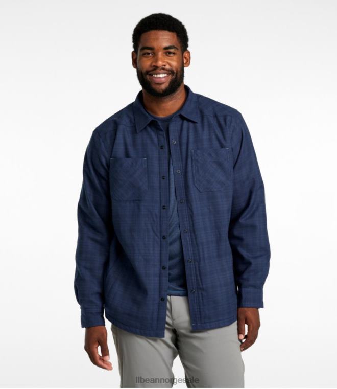 menn katahdin ytelse flanell skjorte-jakke 24VDH536 L.L.Bean klær adobe
