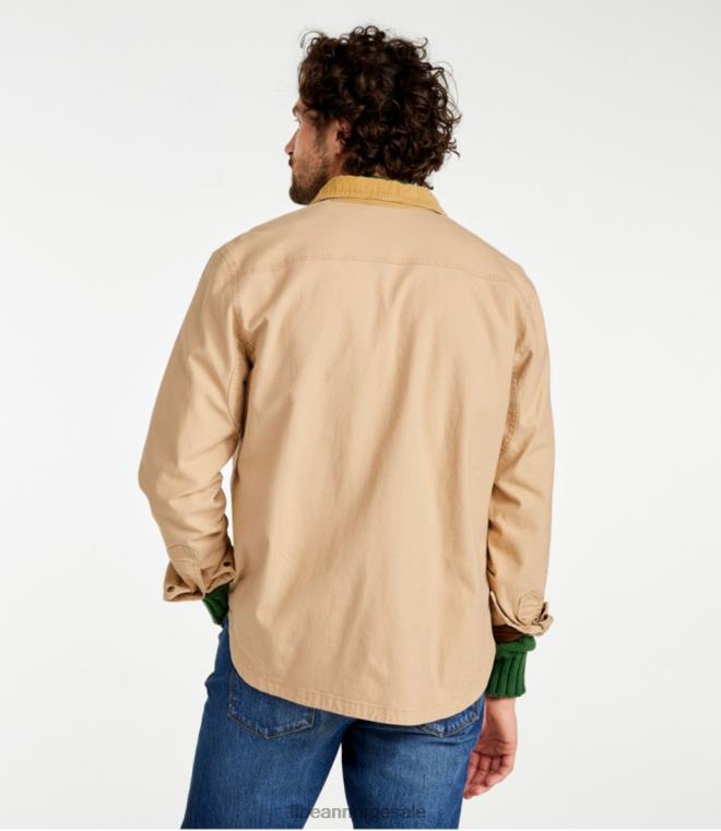 menn signaturfôret lerretsskjorte jac 24VDH3515 L.L.Bean klær mørkeste marine