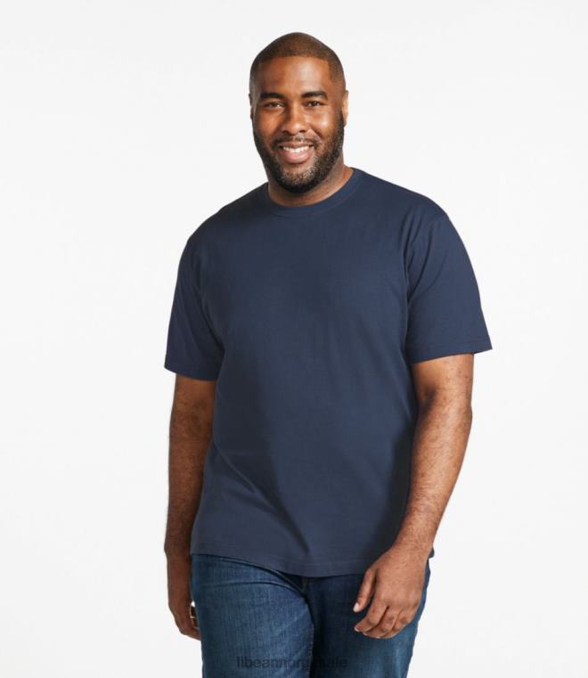 menn bekymringsløs unshrinkable t-skjorte 24VDH2941 L.L.Bean klær hav aqua