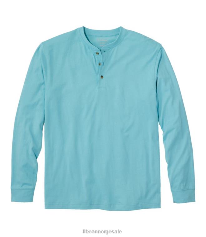 menn bekymringsløs unshrinkable t-skjorte 24VDH4651 L.L.Bean klær hav aqua