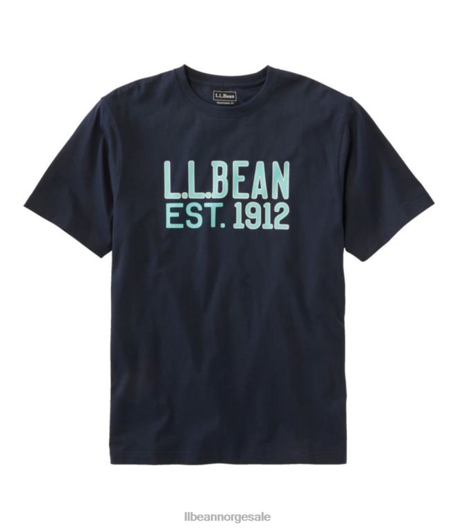 menn bekymringsløs unshrinkable t-skjorte 24VDH4712 L.L.Bean klær marinen