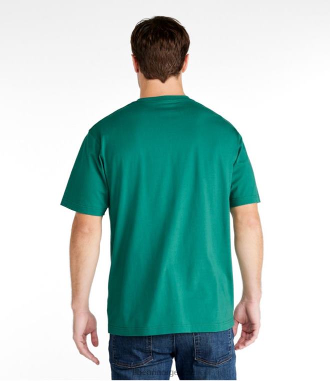 menn bekymringsløs unshrinkable t-skjorte 24VDH4712 L.L.Bean klær marinen