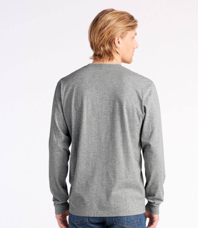 menn bekymringsløs unshrinkable t-skjorte 24VDH5697 L.L.Bean klær varmt gull