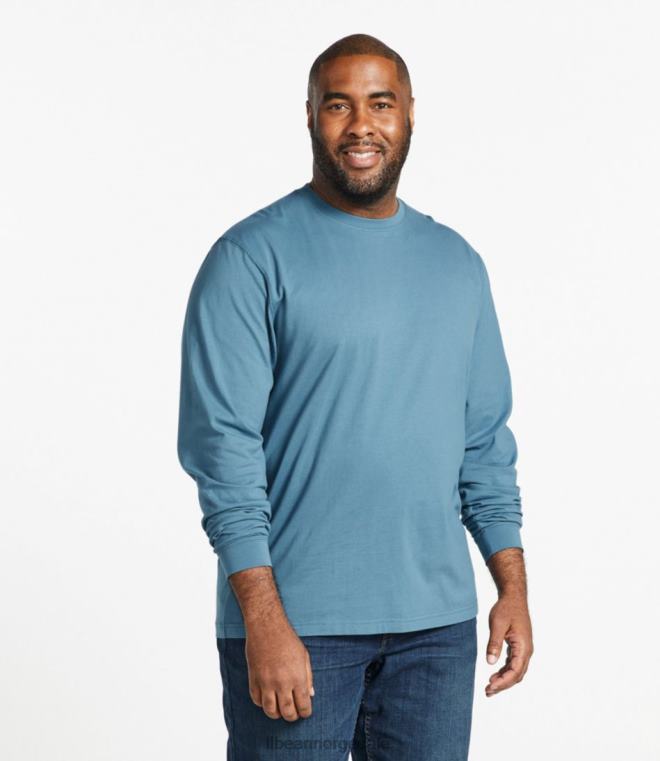 menn bekymringsløs unshrinkable t-skjorte 24VDH5697 L.L.Bean klær varmt gull