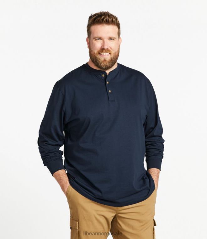 menn bekymringsløs unshrinkable t-skjorte 24VDH6460 L.L.Bean klær havblått