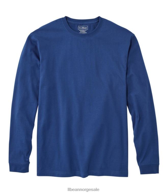 menn bekymringsløs unshrinkable t-skjorte 24VDH6901 L.L.Bean klær havblått