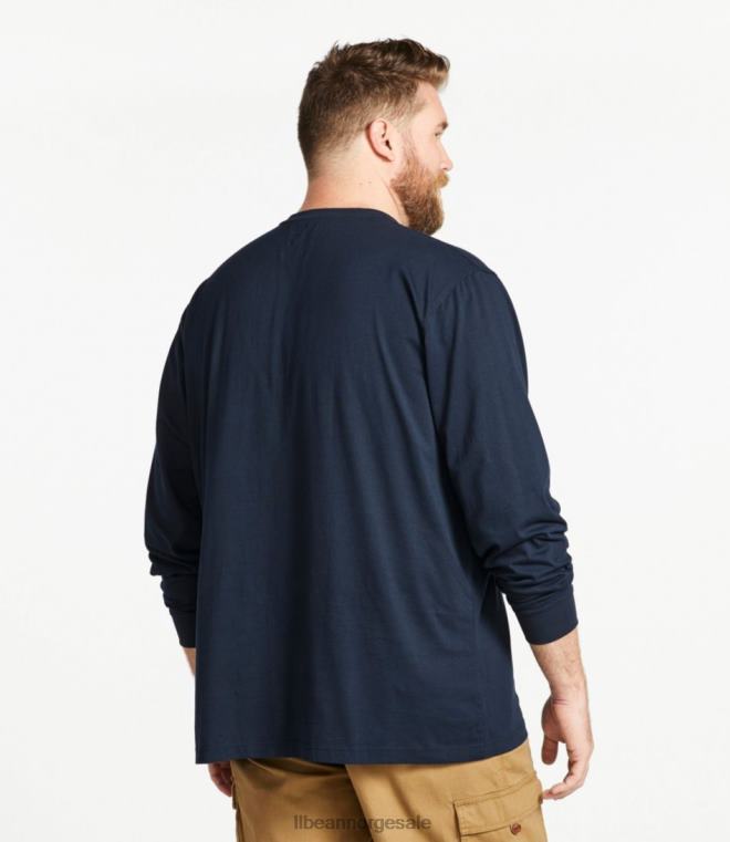 menn bekymringsløs unshrinkable t-skjorte 24VDH6918 L.L.Bean klær svart
